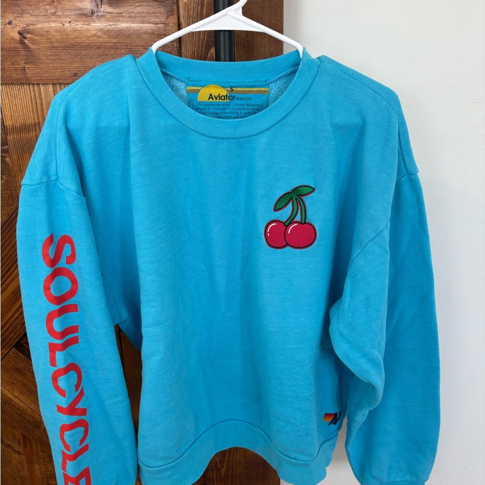 Aviator Nation Vibrant Blue Sweatshirt